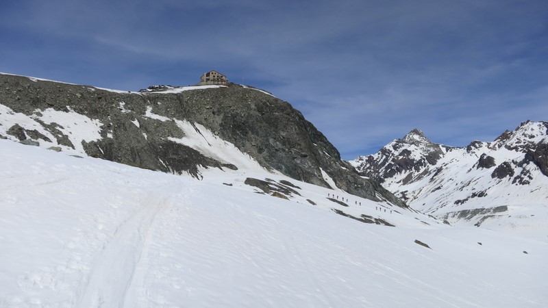 Cabane des Dix, randonnée à ski depuis Arolla dans le canton du Valais